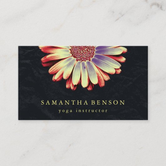 Carte De Visite Logo élégant Lotus Flower Yoga (Devant)