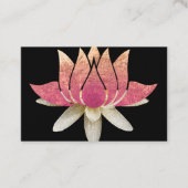 Carte De Visite Logo élégant Lotus Flower Yoga (Devant)