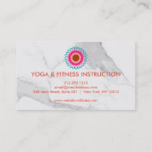 Carte De Visite Logo élégant Lotus Flower Yoga (Dos)
