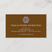 Carte De Visite Logo élégant Lotus Flower Yoga (Dos)