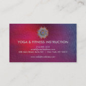 Carte De Visite Logo élégant Lotus Flower Yoga (Dos)