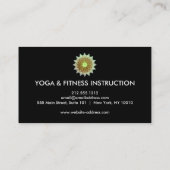 Carte De Visite Logo élégant Lotus Flower Yoga (Dos)