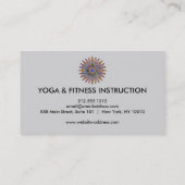 Carte De Visite Logo élégant Lotus Flower Yoga (Dos)