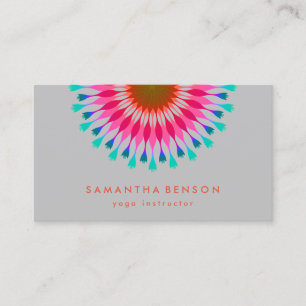 Carte De Visite Logo élégant Lotus Flower Yoga