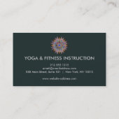 Carte De Visite Logo élégant Lotus Flower Yoga (Dos)