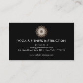Carte De Visite Logo élégant Lotus Flower Yoga (Dos)