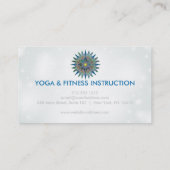 Carte De Visite Logo élégant Lotus Flower Yoga (Dos)