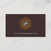 Carte De Visite Logo élégant Lotus Flower Yoga (Devant)