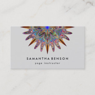 Carte De Visite Logo élégant Lotus Flower Yoga