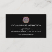 Carte De Visite Logo élégant Lotus Flower Yoga (Dos)