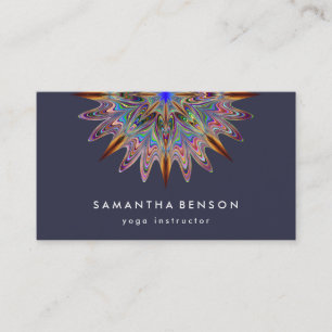 Carte De Visite Logo élégant Lotus Flower Yoga