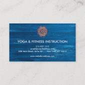 Carte De Visite Logo élégant Lotus Flower Yoga (Dos)