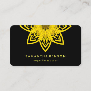 Carte De Visite Logo élégant Lotus Flower Yoga