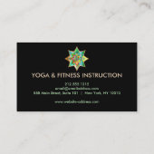 Carte De Visite Logo élégant Lotus Flower Yoga (Dos)