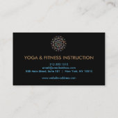 Carte De Visite Logo élégant Lotus Flower Yoga (Dos)