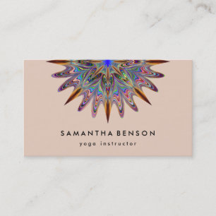 Carte De Visite Logo élégant Lotus Flower Yoga