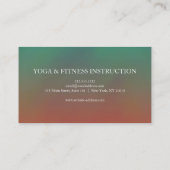 Carte De Visite Logo élégant Lotus Flower Yoga (Dos)