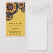 Carte De Visite Logo élégant Lotus Flower Yoga (Devant / Derrière)