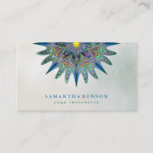 Carte De Visite Logo élégant Lotus Flower Yoga (Devant)