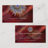 Carte De Visite Logo élégant Lotus Flower Yoga (Devant / Derrière)