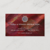 Carte De Visite Logo élégant Lotus Flower Yoga (Dos)