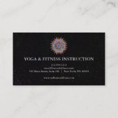 Carte De Visite Logo élégant Lotus Flower Yoga (Dos)