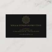 Carte De Visite Logo élégant Lotus Flower Yoga (Dos)
