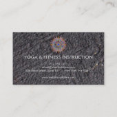 Carte De Visite Logo élégant Lotus Flower Yoga (Dos)