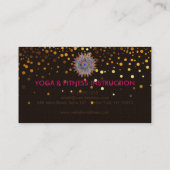 Carte De Visite Logo élégant Lotus Flower Yoga (Dos)