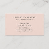 Carte De Visite Logo élégant Lotus Flower Yoga (Dos)