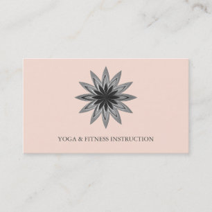 Carte De Visite Logo élégant Lotus Flower Yoga