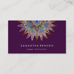 Carte De Visite Logo élégant Lotus Flower Yoga