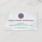 Carte De Visite Logo élégant Lotus Flower Yoga (Dos)