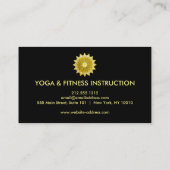 Carte De Visite Logo élégant Lotus Flower Yoga (Dos)
