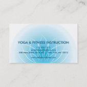 Carte De Visite Logo élégant Lotus Flower Yoga (Dos)