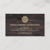 Carte De Visite Logo élégant Lotus Flower Yoga (Dos)