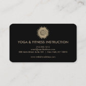 Carte De Visite Logo élégant Lotus Flower Yoga (Dos)
