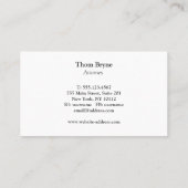 Carte De Visite Logo élégant pour arbre professionnel (Dos)