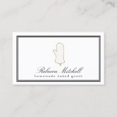 Carte De Visite Logo élégant pour boulangerie, articles de boulang (Devant)