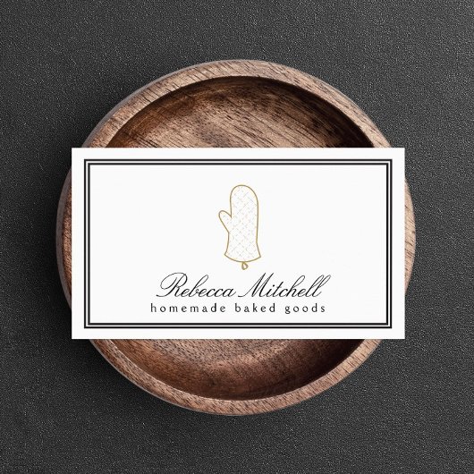 Carte De Visite Logo élégant pour boulangerie, articles de boulang