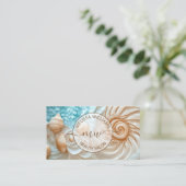 Carte De Visite Logo élégant Shell (Debout devant)