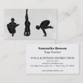 Carte De Visite Logo élégant Yoga (Devant / Derrière)