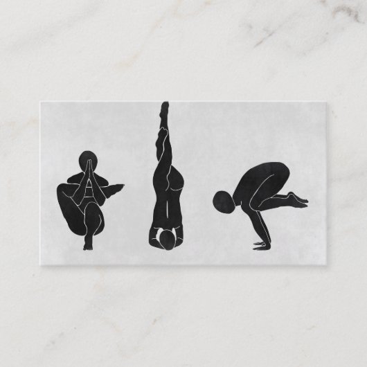 Carte De Visite Logo élégant Yoga (Devant)