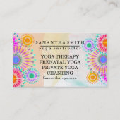 Carte De Visite Logo élégant Yoga méditation Lotus Fleurs (Devant)