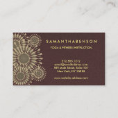 Carte De Visite Logo élégant Yoga méditation Lotus Fleurs (Dos)