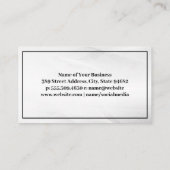 Carte De Visite Logo en argent moderne de l'immobilier (Dos)