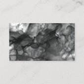 Carte De Visite Logo en gras noir et blanc (Dos)