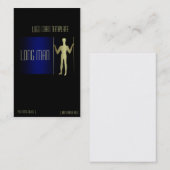 Carte De Visite Logo en or simple de l'homme géant (Devant / Derrière)