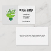 Carte De Visite Logo Energy City Bulb | Éco (Devant / Derrière)