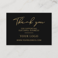 Logo entreprise noir et or Merci Prise en charge d